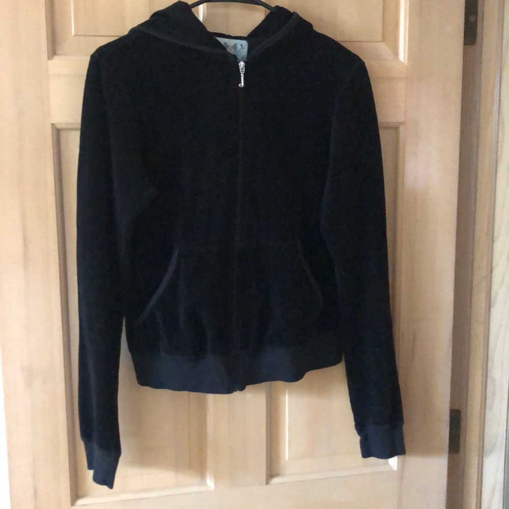 Black Juicy Couture Velour Sweatshirt